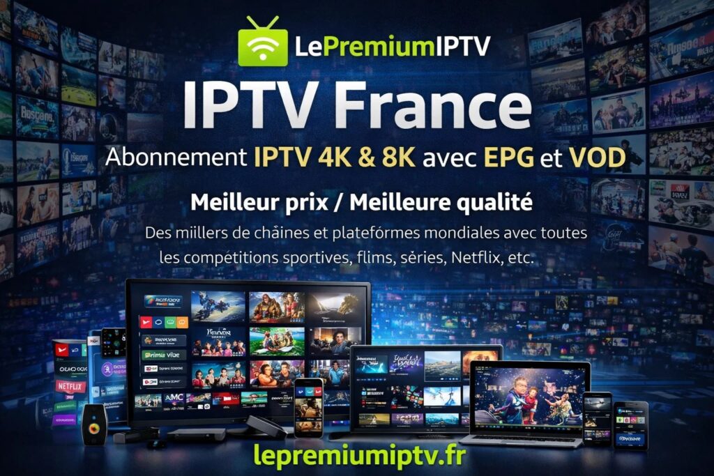 IPTV France – Abonnement IPTV 4K & 8K avec EPG et VOD
