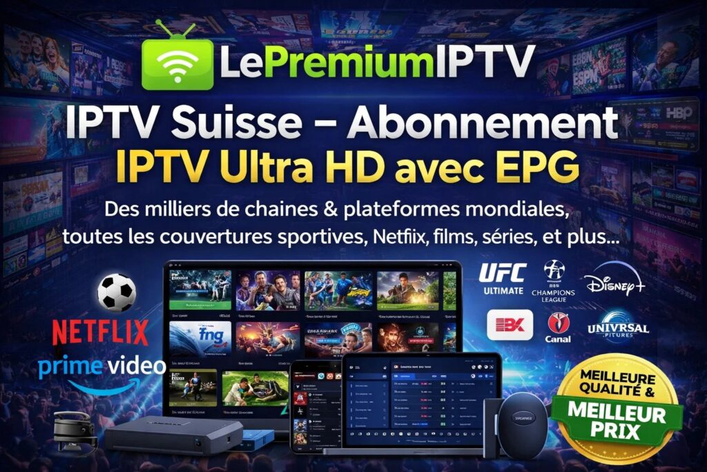 IPTV Suisse – Abonnement IPTV Ultra HD avec EPG